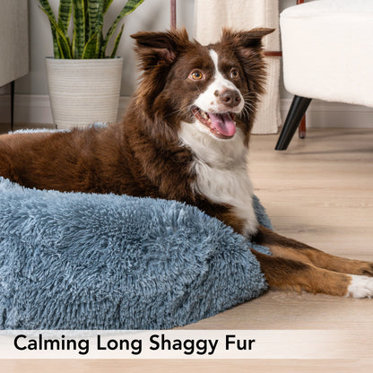 Fluffy Calming Donut Pet Bed