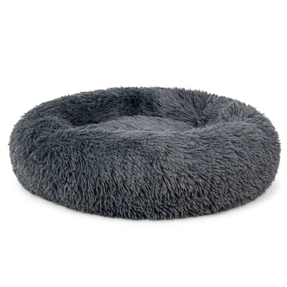 Fluffy Calming Donut Pet Bed