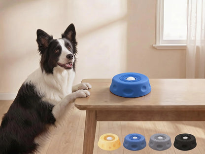2 in 1 Dog Slow Feeder Bowl for Liquid Treat, No Spill Enrichment Dog Bowl, Cat Bowl, Anxiety Relief Bowl, Food Grade Silicone, Oral Hygiene& Tongue Cleaning,Anti Slip Pet Bowl, Dog Enrichment Toy