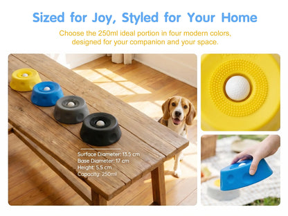 2 in 1 Dog Slow Feeder Bowl for Liquid Treat, No Spill Enrichment Dog Bowl, Cat Bowl, Anxiety Relief Bowl, Food Grade Silicone, Oral Hygiene& Tongue Cleaning,Anti Slip Pet Bowl, Dog Enrichment Toy